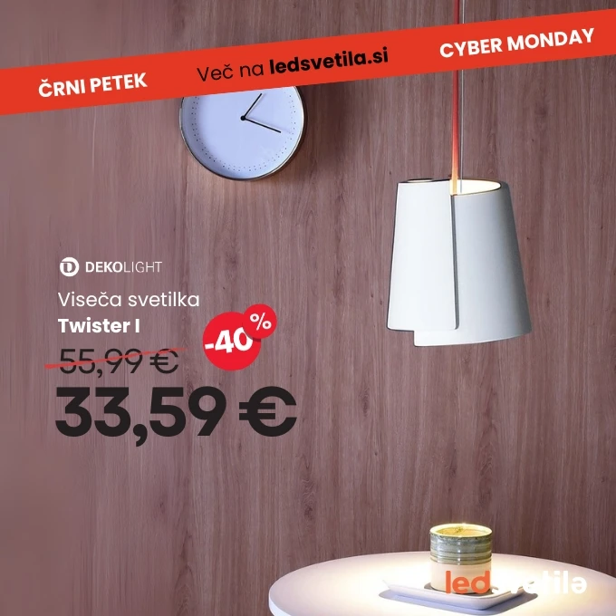 Viseča svetilka Twister I