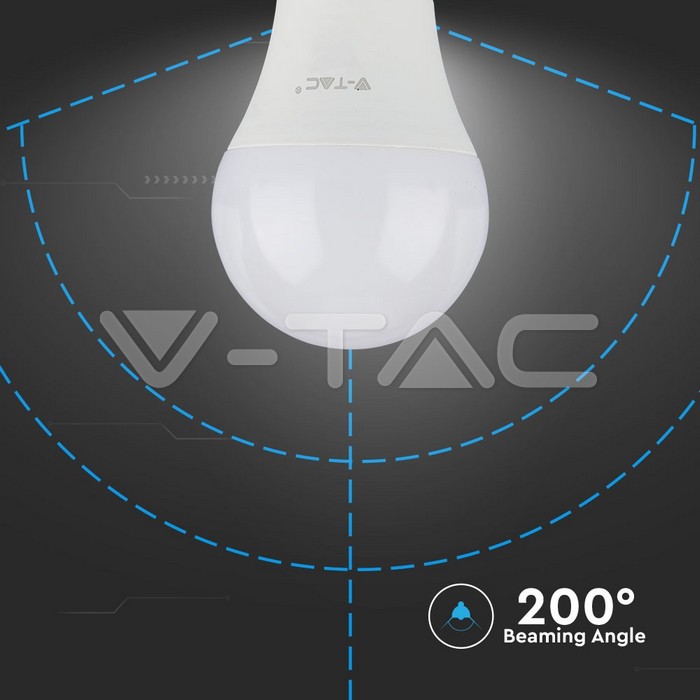 LED Bulb - SAMSUNG CHIP 6.5W E27 A++ A60 Plastic 3000K