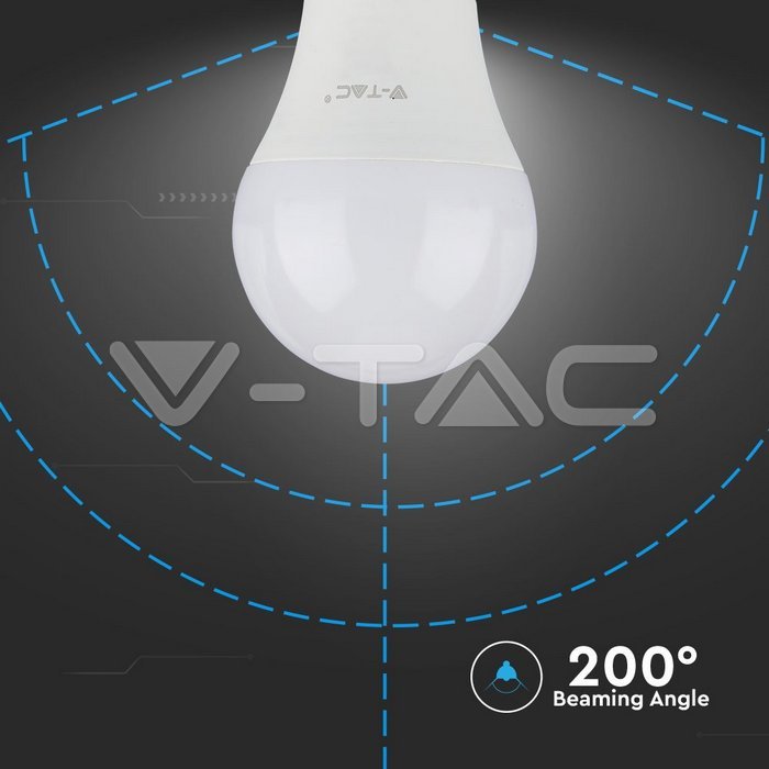 LED Bulb - SAMSUNG CHIP 8.5W E27 A++ A60 Plastic 6400K