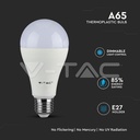 LED Bulb - SAMSUNG CHIP 17W E27 A65 Plastic 3000K Dimmable