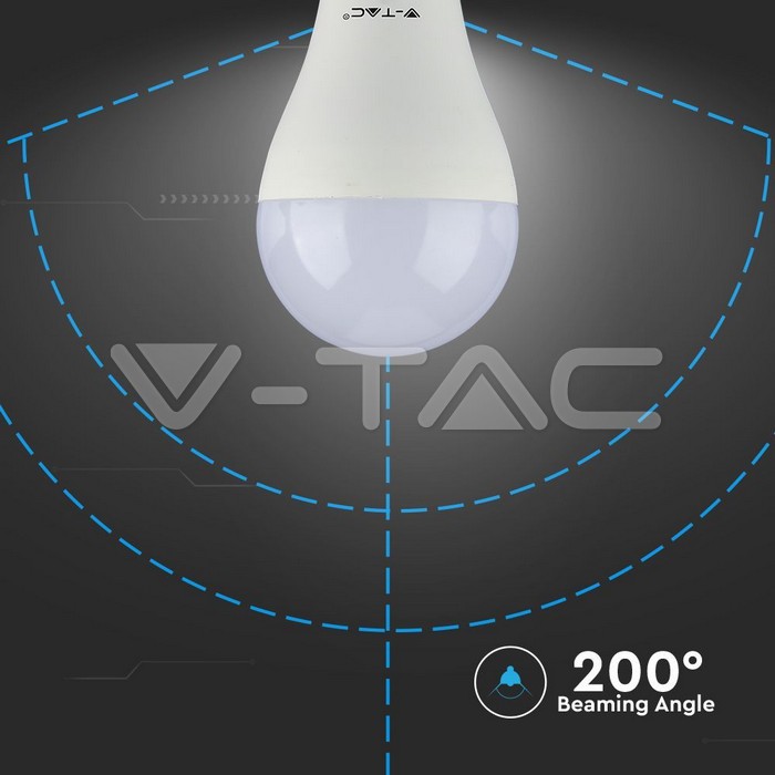 LED Bulb - SAMSUNG CHIP 17W E27 A65 Plastic 3000K Dimmable
