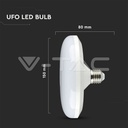 LED Bulb - SAMSUNG CHIP 24W E27 UFO F150 6400K