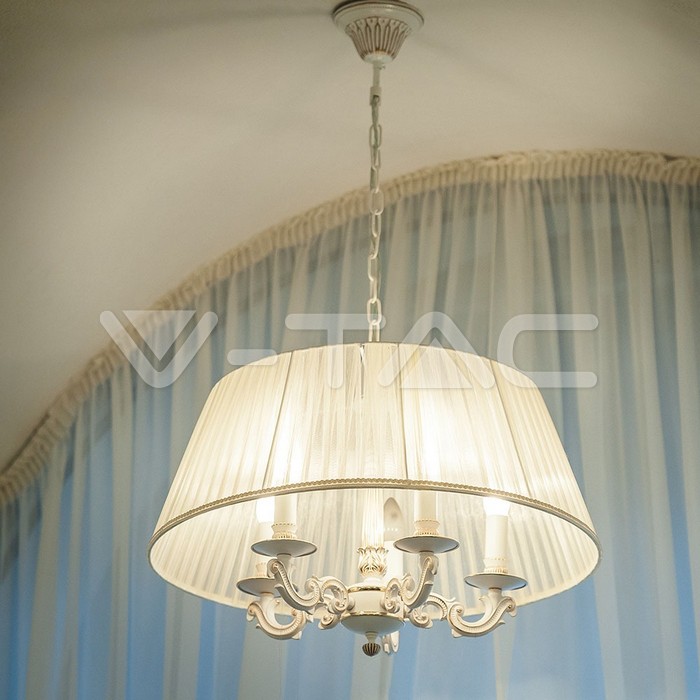 LED Bulb - SAMSUNG CHIP 4.5W E14 A++ Plastic Candle 6400K 