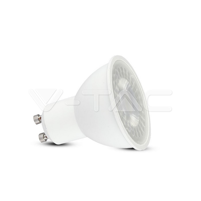 LED Spotlight SAMSUNG CHIP - GU10 5W White Plastic 3000K 12Pcs/Pack 