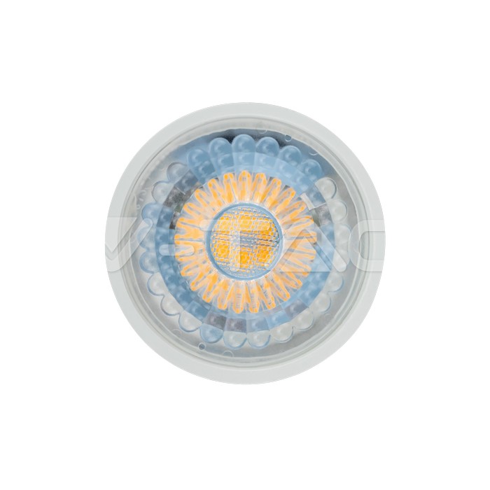 LED Spotlight SAMSUNG CHIP - GU10 5W White Plastic 3000K 12Pcs/Pack 