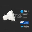 LED Spotlight SAMSUNG CHIP - GU10 6.5W Ripple Plastic 10°D 4000K