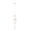 Kids pendant lamp Heart, Bird & Heart
