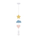 Kids pendant lamp Star, Cloud and Heart
