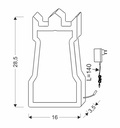 Kids table lamp Tower