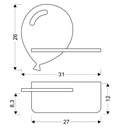 Kids wall lamp Balloon with hole