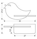 Kids wall lamp Bird