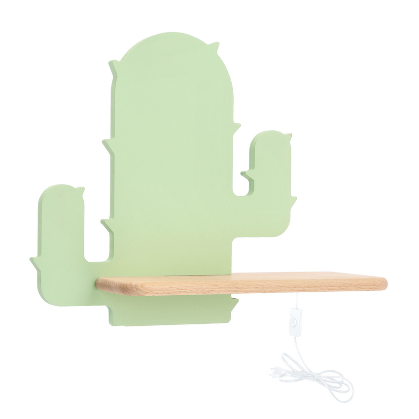 Kids wall lamp Cactus with cable