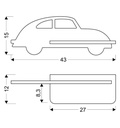 Kids wall lamp Car