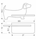 Kids wall lamp Dog