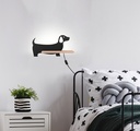 Kids wall lamp Dog with cable