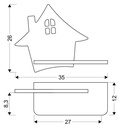 Kids wall lamp House
