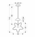 Kids pendant lamp Star & Cloud