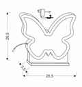 Kids table lamp Butterfly