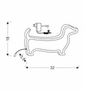 Kids table lamp Dog