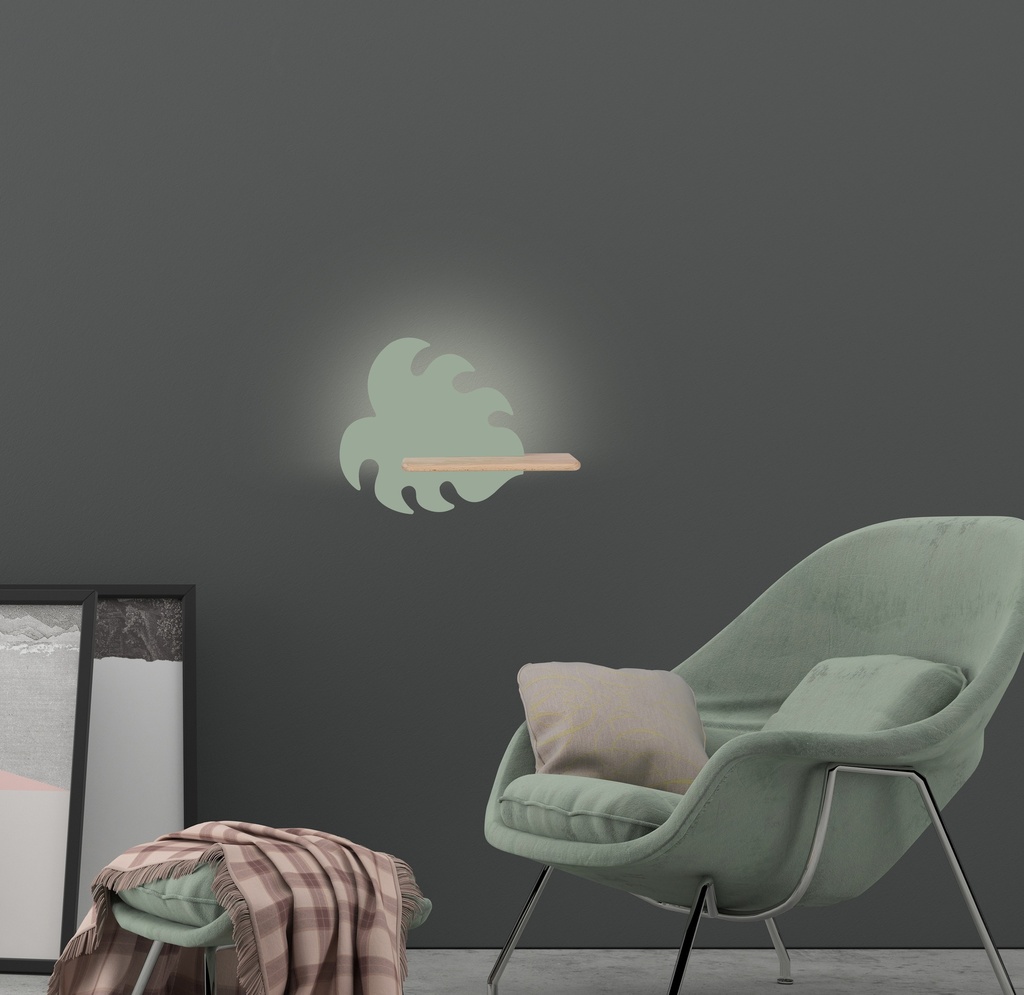 Kids wall lamp Monstera