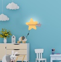 Kids wall lamp Star with cable