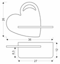 Kids wall light Heart