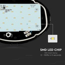 12W LED Full Oval Ceiling Lamp Black Body IP54 