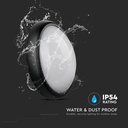 12W LED Full Oval Ceiling Lamp Black Body IP54 