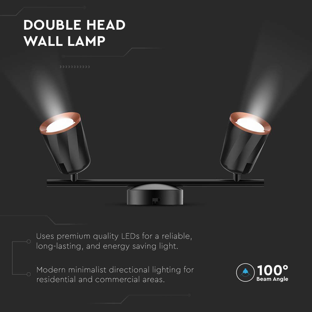 12W Led Wall Lamp Double Head 