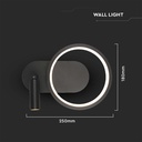 14W LED Designer Lampshade 250*100*180MM