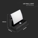 17W LED Wall Light Sensor IP65