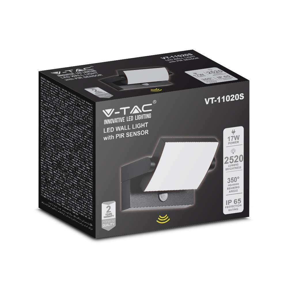 17W LED Wall Light Sensor IP65