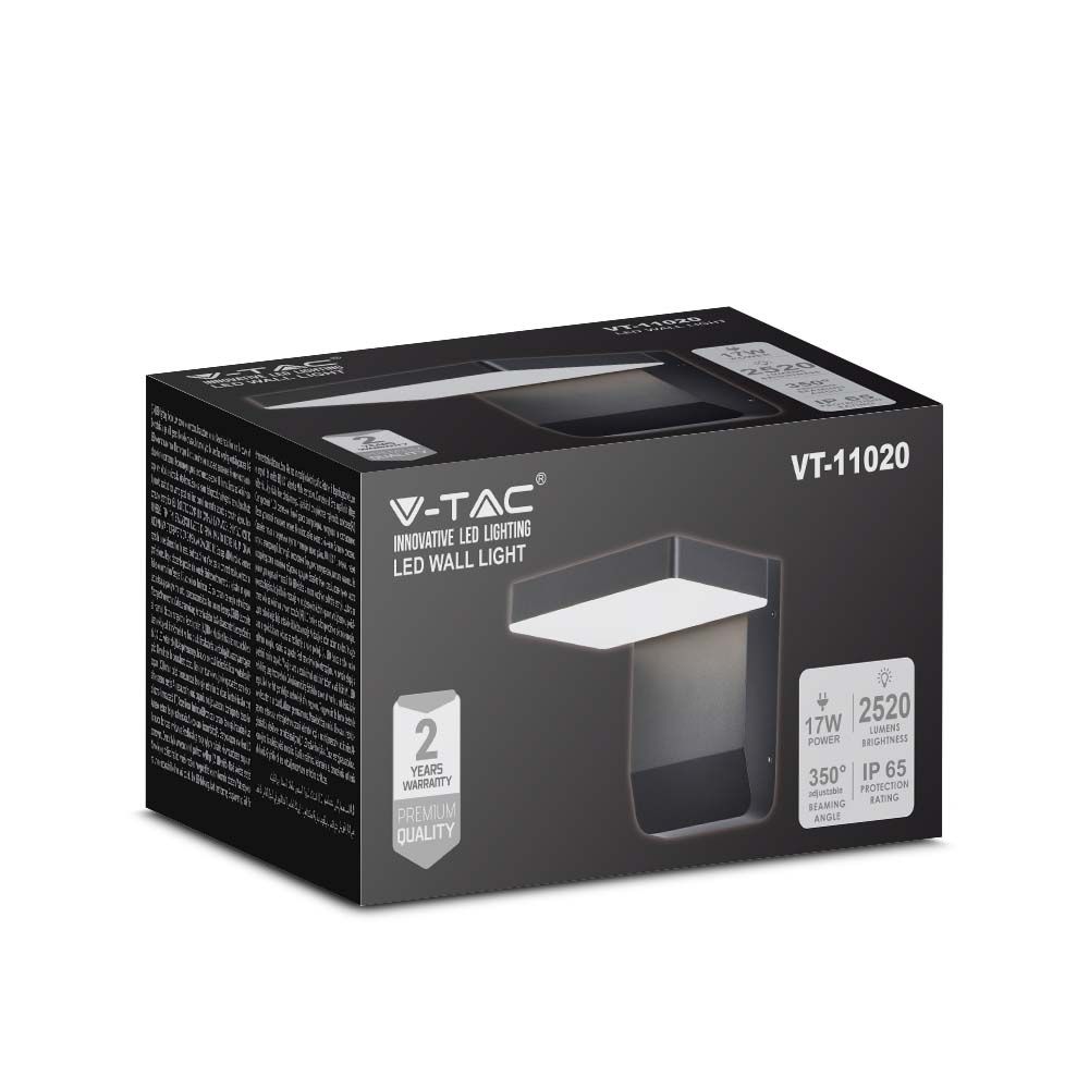 17W LED Wall Light Square IP65