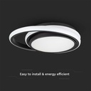 24W LED Designer Ceiling Light Double Round 4000K
