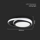 24W LED Designer Ceiling Light Double Round 4000K