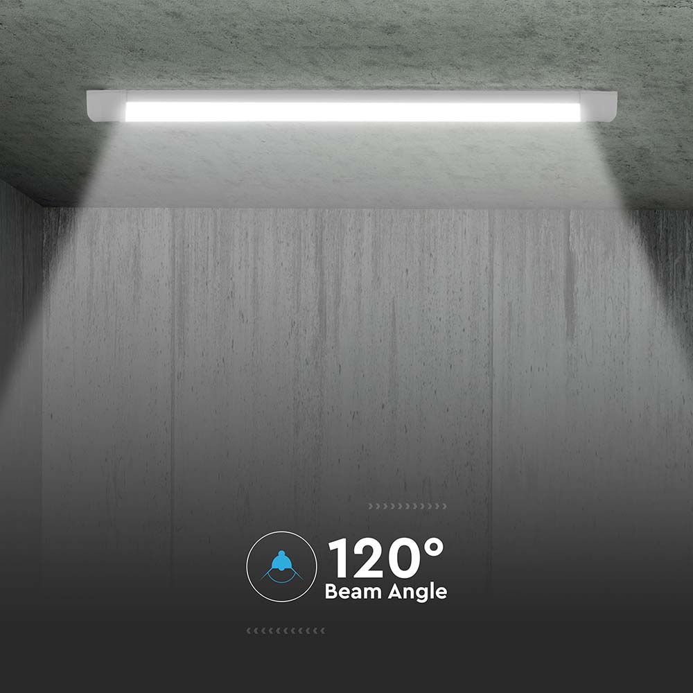 30W LED Plastic Grill Fitting 120CM Fast Connect & Cable 155LM/WATT 3000K 