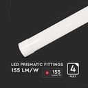 30W LED Plastic Grill Fitting 120CM Fast Connect & Cable 155LM/WATT 3000K 