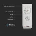 45W LED Box Fan With Ceiling Light RF Control 3in1 Motor Grey Ring 