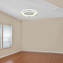 45W LED Box Fan With Ceiling Light RF Control 3in1 Motor Grey Ring 