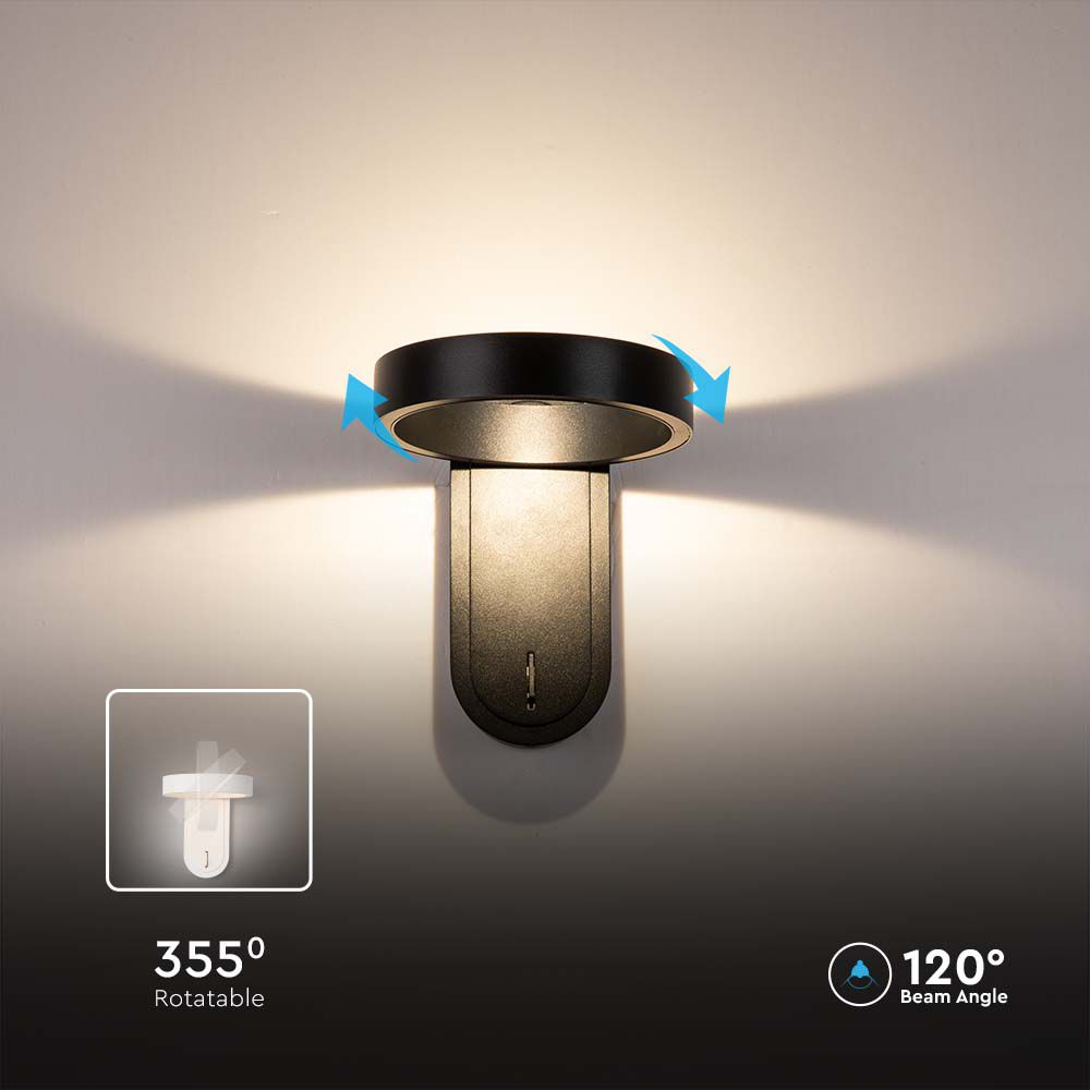 5W LED Wall Light 3000K+4000K IP65