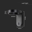 5W LED Wall Light 3000K+4000K IP65
