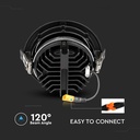 LED Downlight - SAMSUNG CHIP 10W COB Reflector Black Housing 