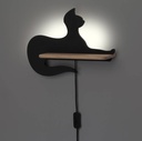 Kids wall lamp Cat with cable