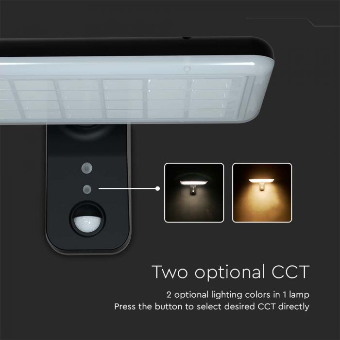 15W LED Solar Yard Light LiFePO4 Battery 3.2V 6000mA CCT: 6000K+4000K 