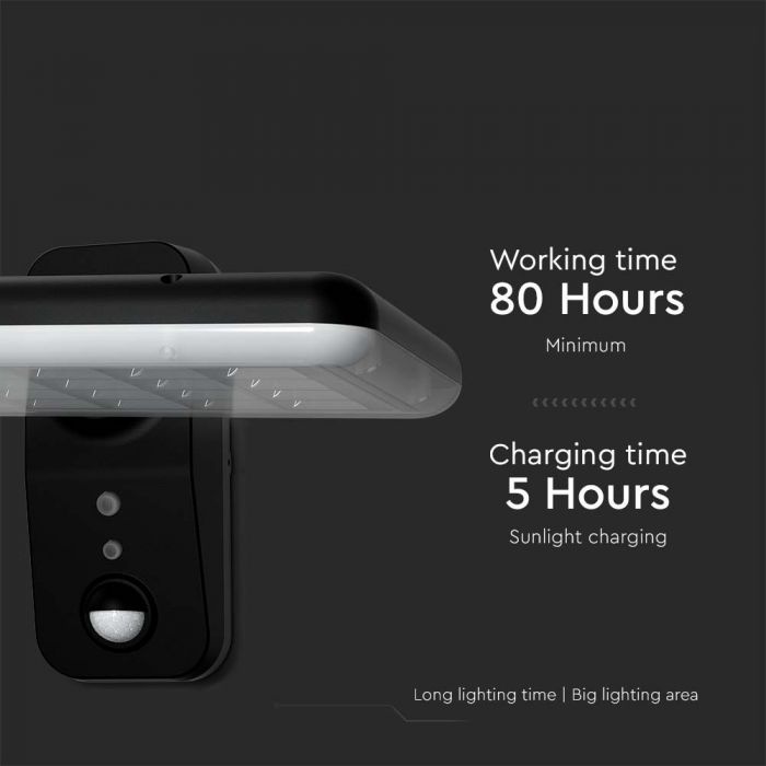 15W LED Solar Yard Light LiFePO4 Battery 3.2V 6000mA CCT: 6000K+4000K 