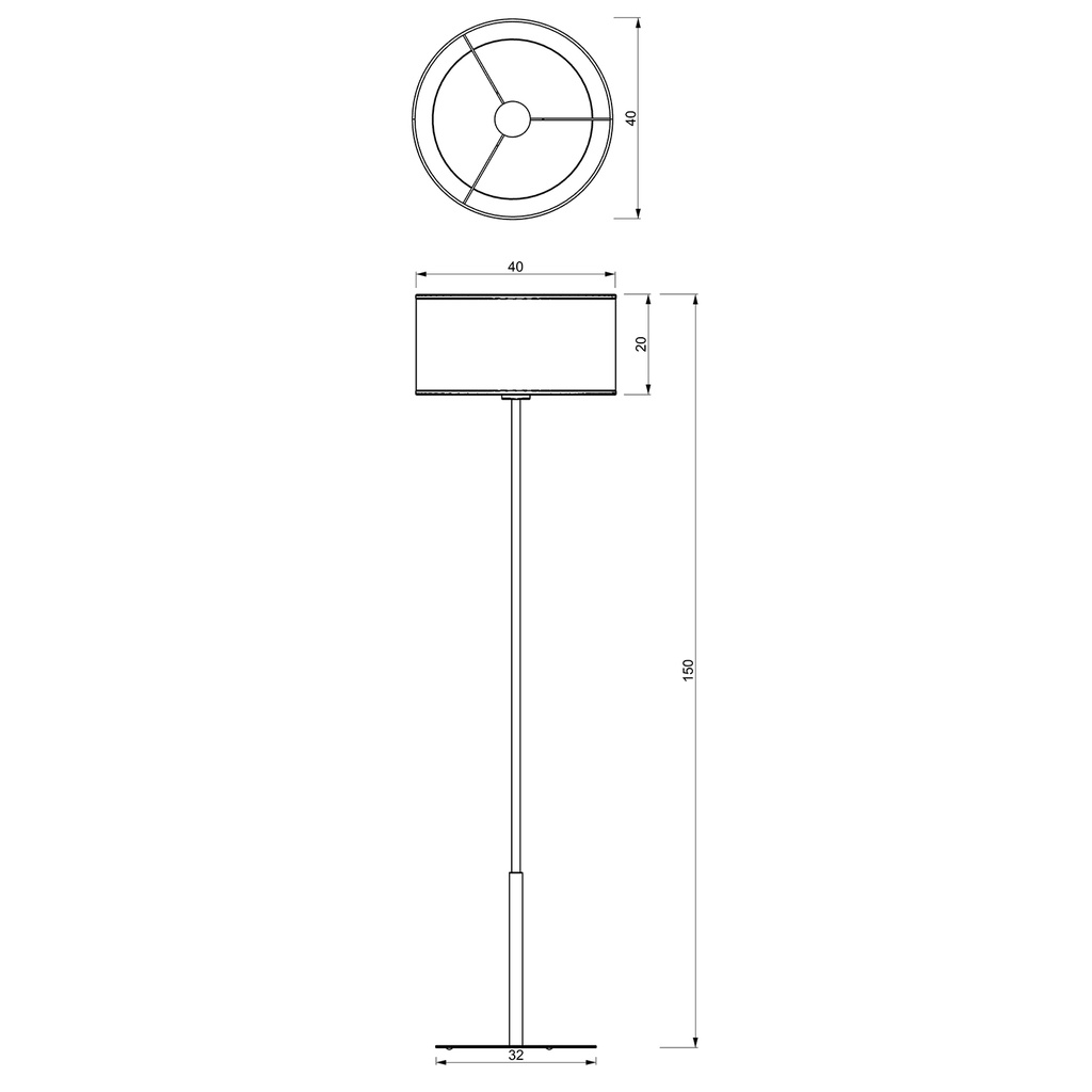 Floor light Rattan