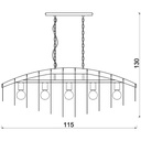 Pendant light Space Eliptic Rings