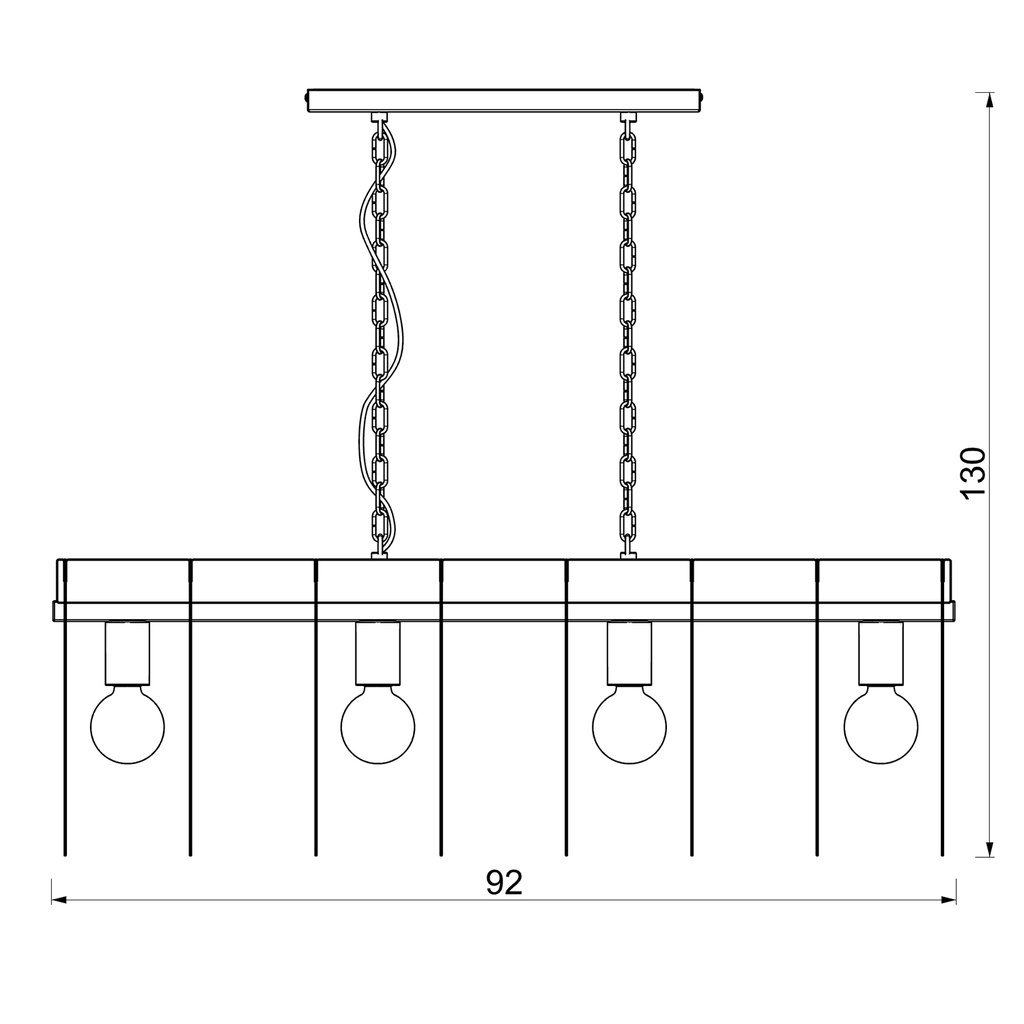 Pendant light Space Horizontal