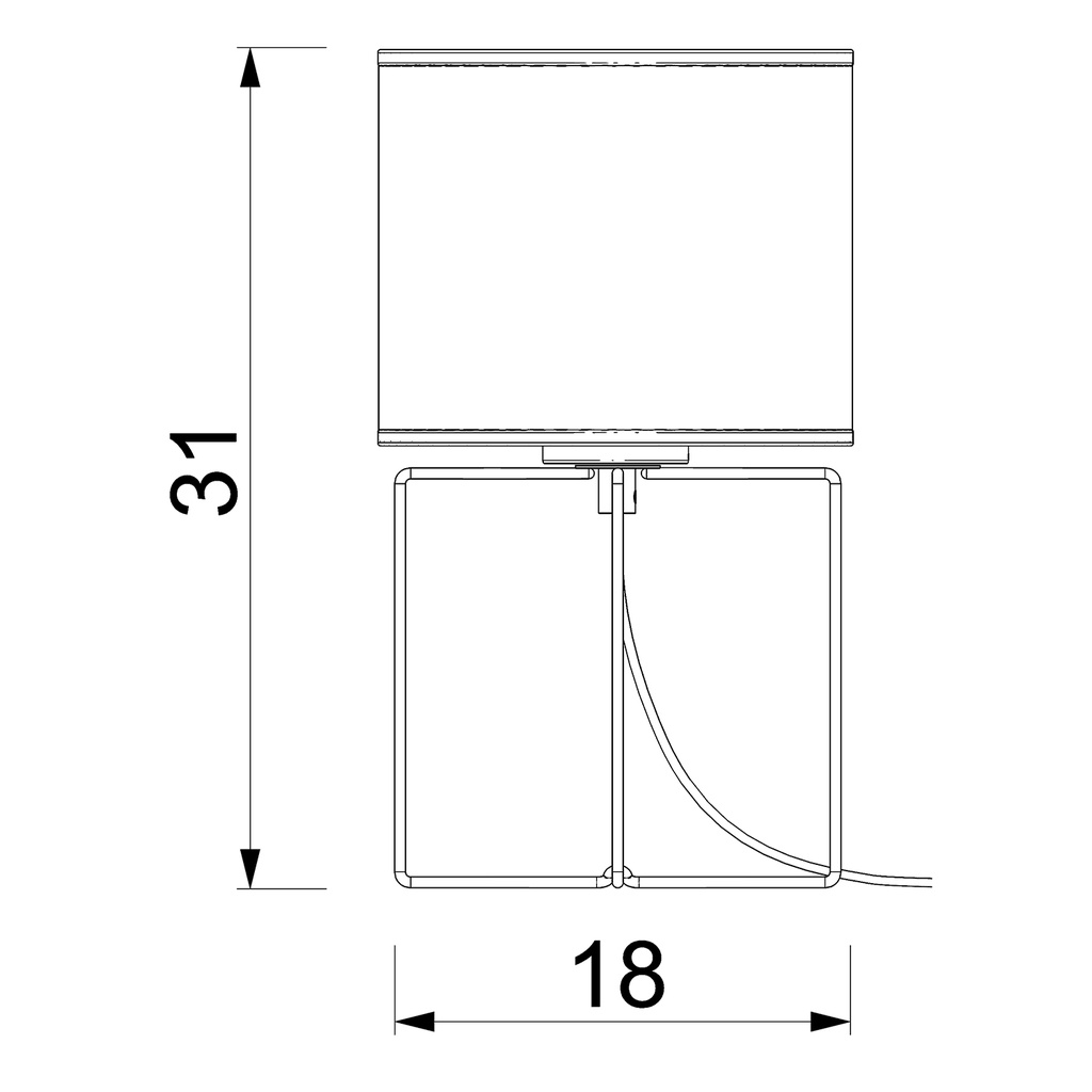 Table light Rattan