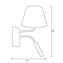 Wall light Arden Cone G9+E27